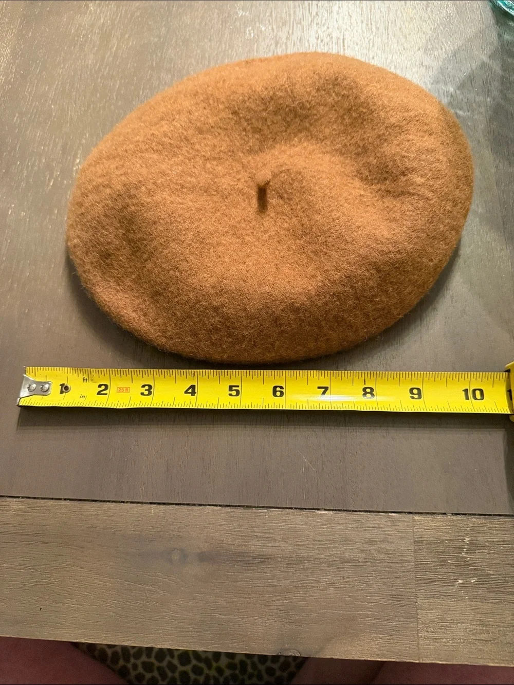 Wool Beret in Camel Brown - Classic Women's Hat